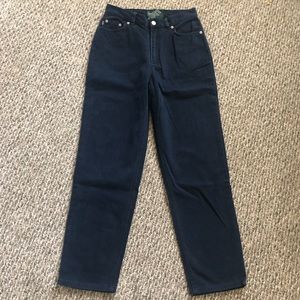 ***Lauren Ralph Lauren Brushed Denim High Waist Dark